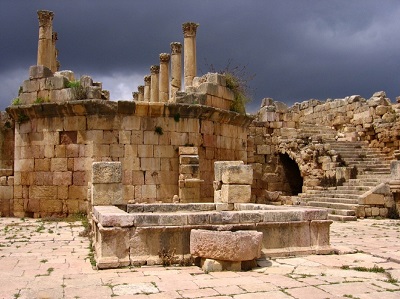 The Cathedral Atrium of Jerash Jordan